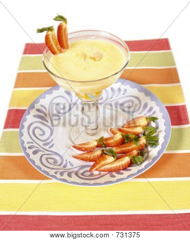 Parfaid de yoghurt y fresas