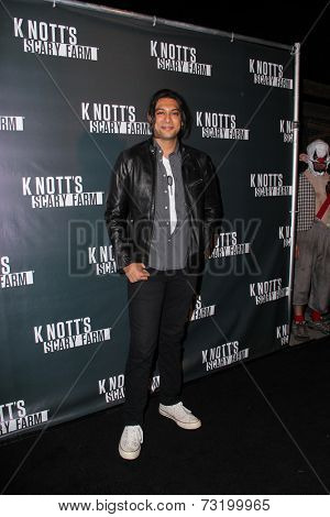 LOS ANGELES - OCT 3:  Abhi Sinha at the Knott's Scary Farm Celebrity VIP Opening  at Knott's Berry Farm on October 3, 2014 in Buena Park, CA