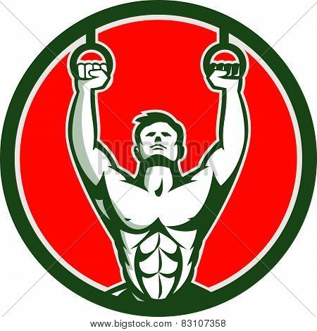 Kipping Muscle Up Cross-fit Circle Retro