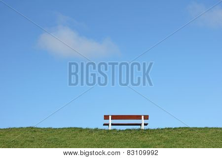 Bench On A Dike