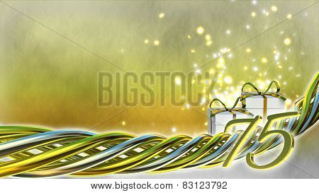 birthday concept with gifts and sparks