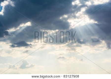 abstract cloud and sunlight on the sky