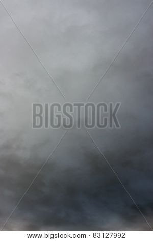 Stormy Clouds Over Horizon.