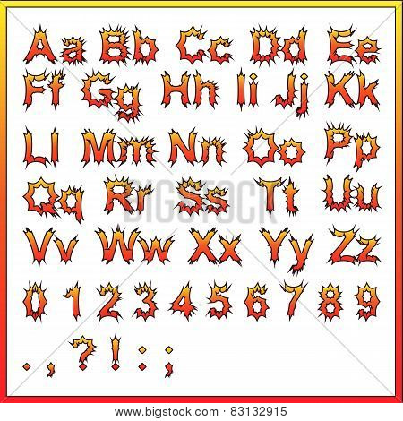 Alphabet Flaming