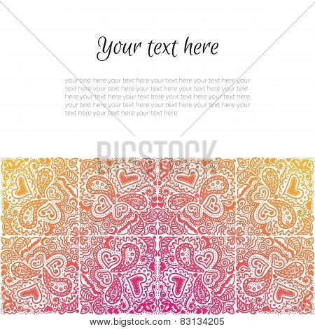 Card with pattern