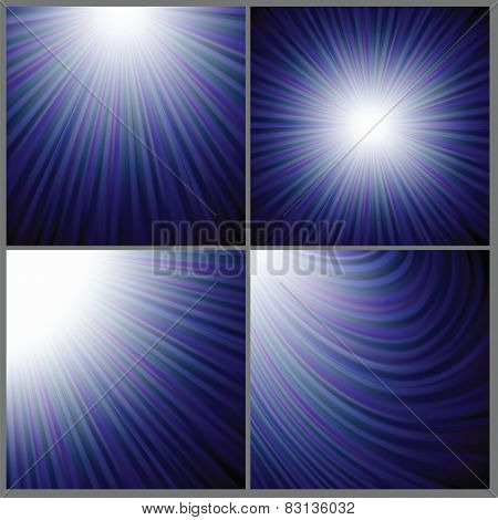Blue Rays Background