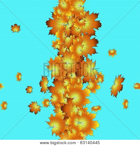 Collage Of Autumn Maple Leaves