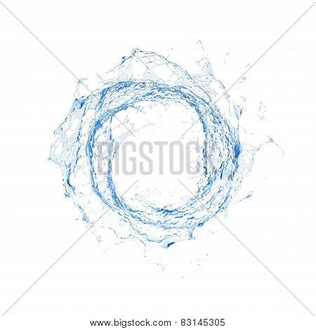 Water splash isolated