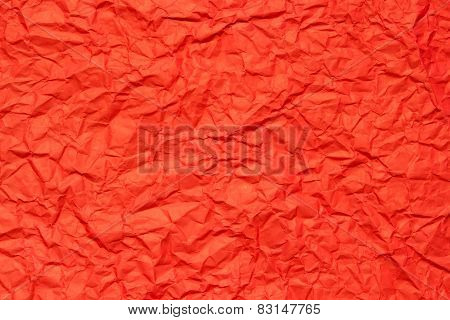 Red Crumpled Paper, For Backgrounds