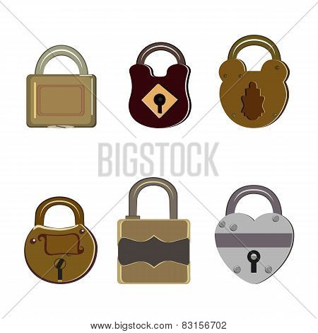 Different Shape Padlocks