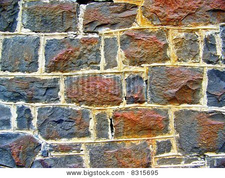 Rusty Stone Wall