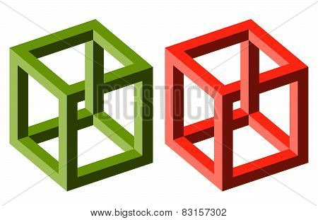 Optical Illusion Cubes