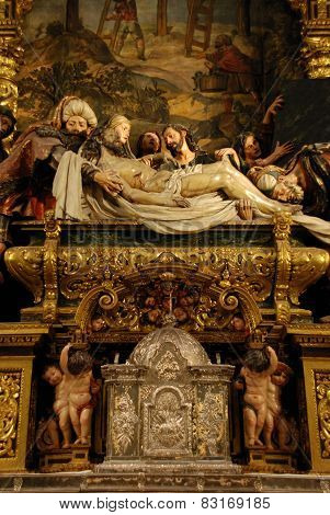 Altar in Charity Hospital, Seville.