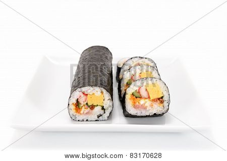 Seafood Rolled Sushi