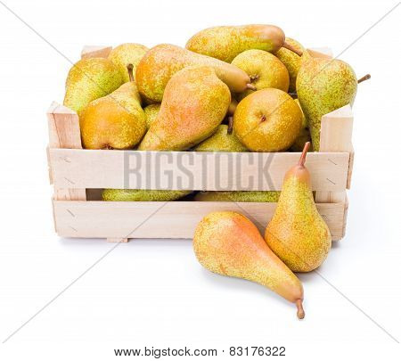 Pears In Wooden Box