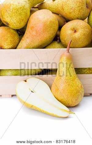 Pears In Wooden Crate