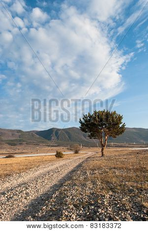 landscape with clouds