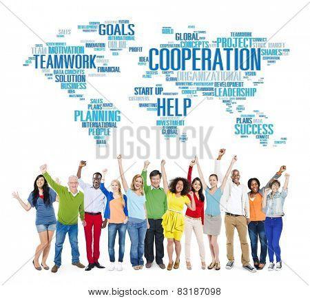 Coorperation Business Coworker Planning Teamwork Concept