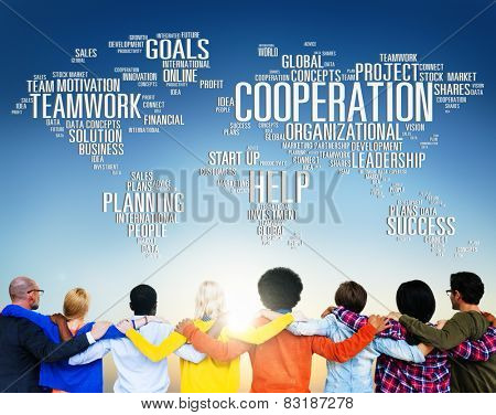 Coorperation Business Coworker Planning Teamwork Concept