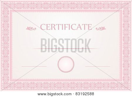 Certificate Border And Background