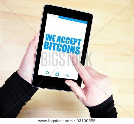 WE ARE ACCEPTING BITCOINS