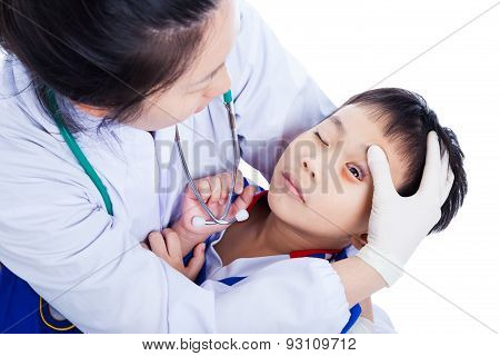 Sport Boy's Eye With A Bruise