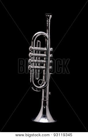 Silver Vintage Toy Trumpet