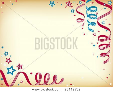 Vintage fourth of july background