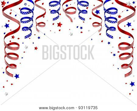 Colorful fourth of july background