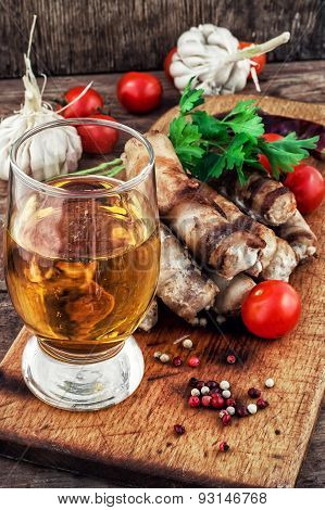 Grilled Turkey Sausages With Beer