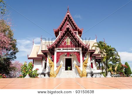 Buddhist Temple In Mae Salong, Thailand.