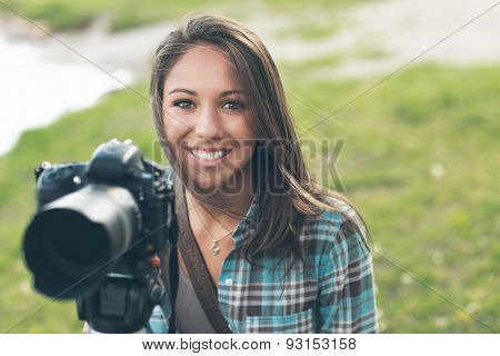 Smiling Professional Photographer