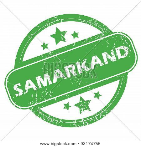 Samarkand green stamp