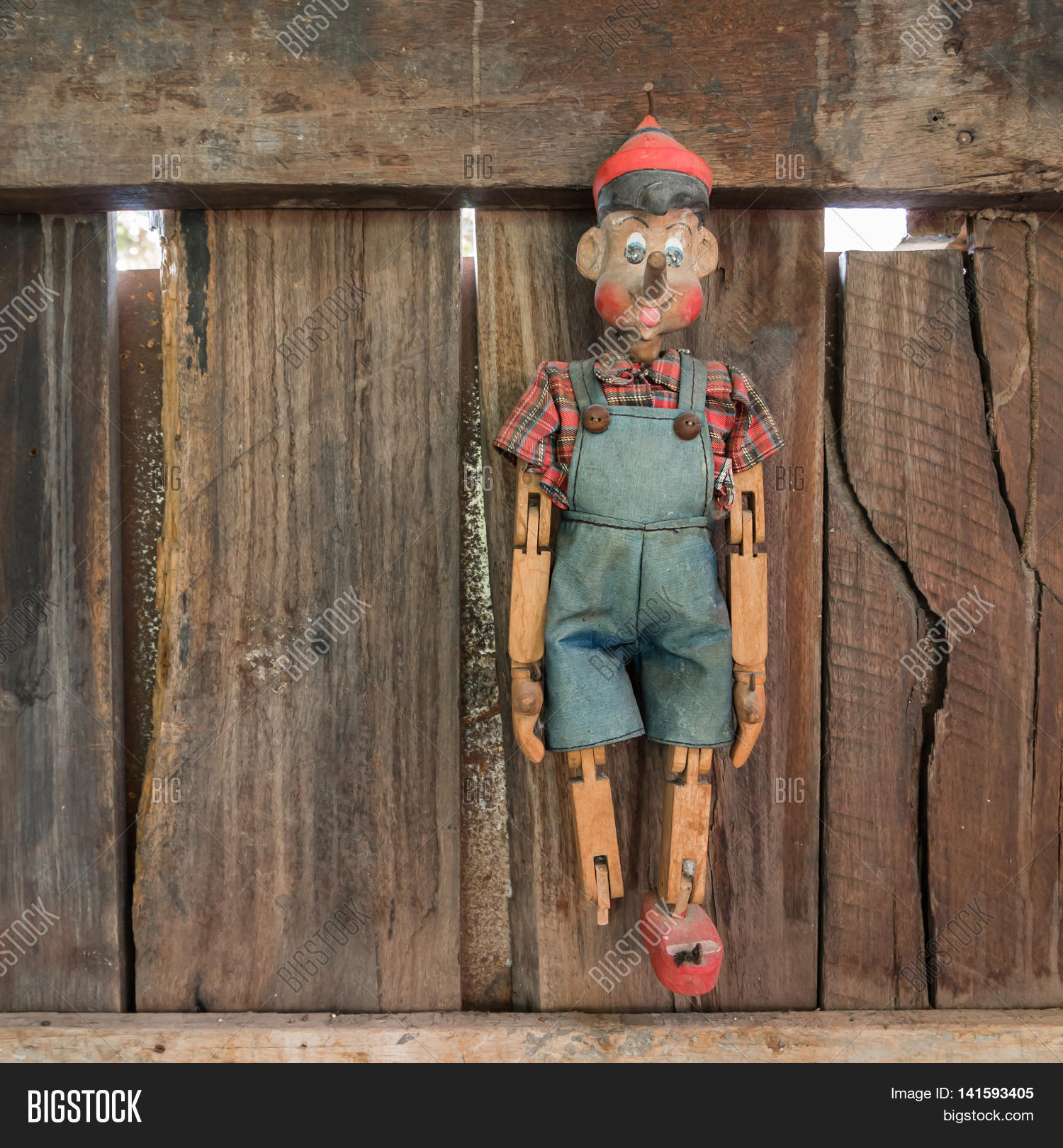 old pinocchio doll