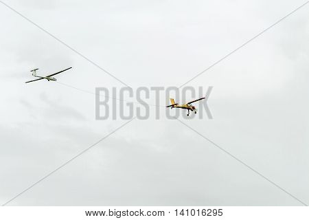 Airplane Towing Glider