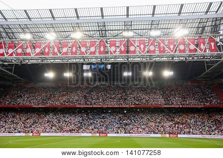 Interior View Of The Full Amsterdam Arena Stadium