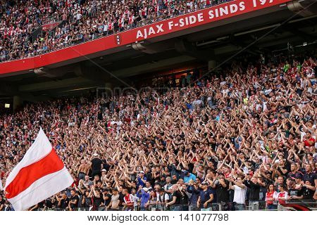 Interior View Of The Full Amsterdam Arena Stadium