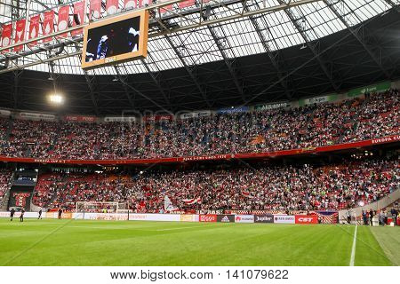 Interior View Of The Full Amsterdam Arena Stadium