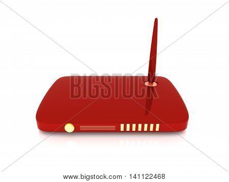 A 3D rendered Illustration. Wireless network Router.