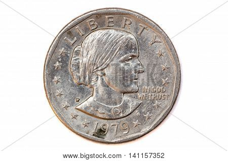 Front face of 1979 american one dollar coin