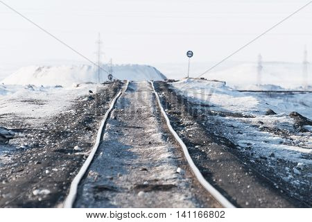 Deformation Of The Railway Line, Built In The Permafrost.