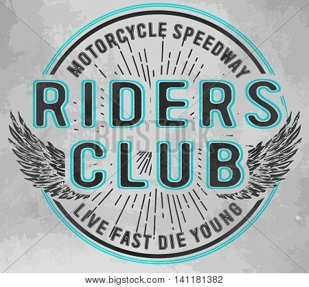 Vintage Motorcycle hand drawn vector tee graphic design