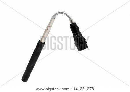 flashlight electricity light on a white background