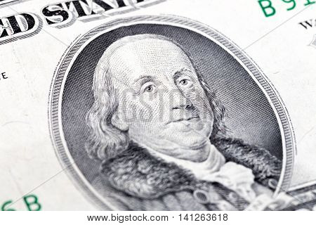 Benjamin Franklin, one hundred US dollars old version
