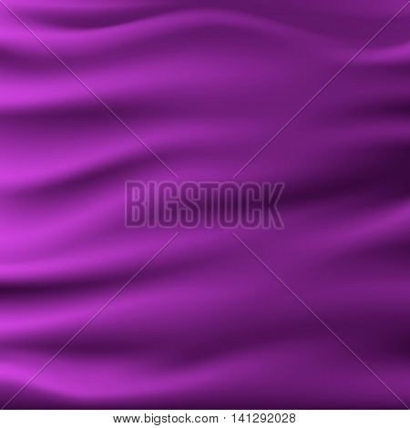 vector illustaration of smooth elegant luxury purple silk or satin texture. Can be used as background.
