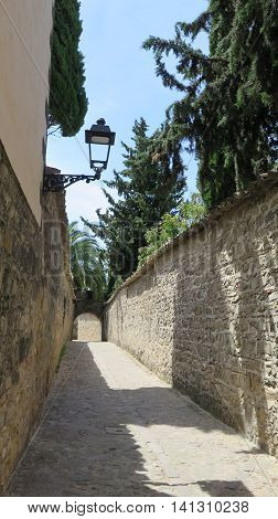 Narrow Street In Baeza