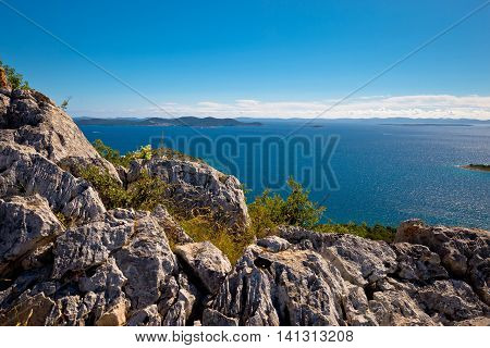 Kornati national park archipelago view Dalmatia Croatia