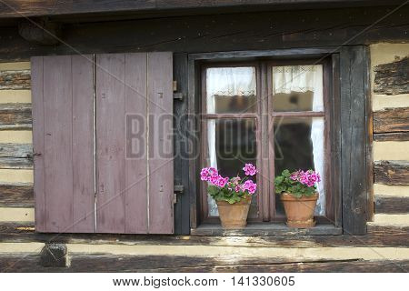 Window old cottage - Old traditional rural dwellings