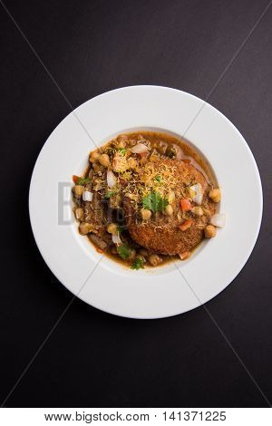 Aloo Tikki  or cutlet or aalu patties - A north Indian snack made of boiled potatoes and various spices
