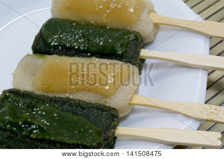 MISODENGAKU is sweet konjac  of miso taste.